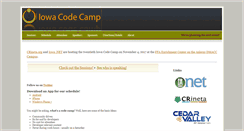 Desktop Screenshot of iowacodecamp.com