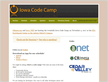 Tablet Screenshot of iowacodecamp.com